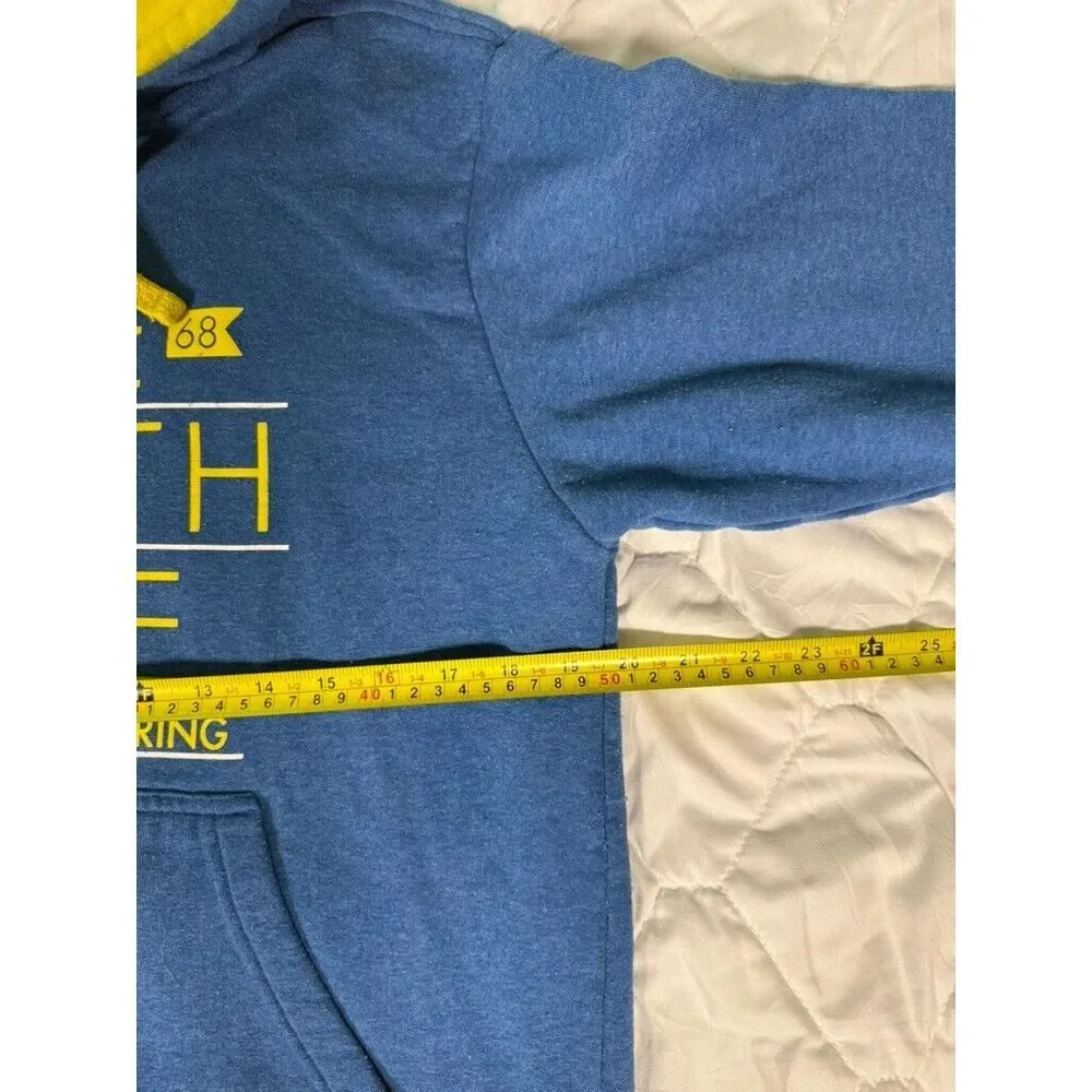 The North Face Hoodie Mens Small Blue Never Stop Exploring Pullover Pockets Fab?